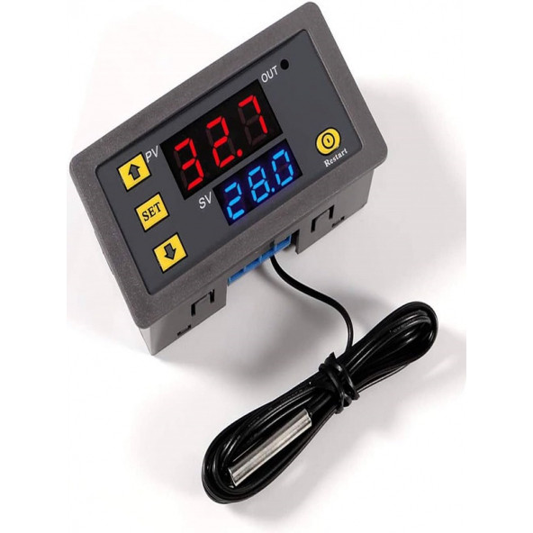 W3230 Röle Çıkışlı Termostat 220V Sıcaklık Kontrol Cihazı ürün görseli 1