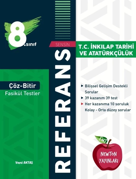 Newton Yayınları LGS 8.sınıf Referans Çöz Bitir Fasikül Testler İnkılap Tarihi Ve Atatürkçülük ürün görseli 1