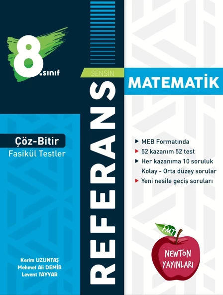 Newton Yayınları LGS 8.sınıf Referans Çöz Bitir Fasikül Testler Matematik ürün görseli 1