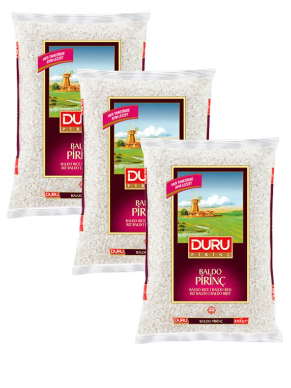 BALDO PİRİNÇ 1 kg, 3 adet ürün görseli 1