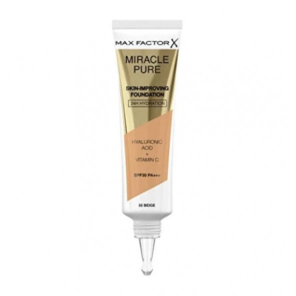Max Factor Miracle Pure Foundation 55 Beıge - Resim 2