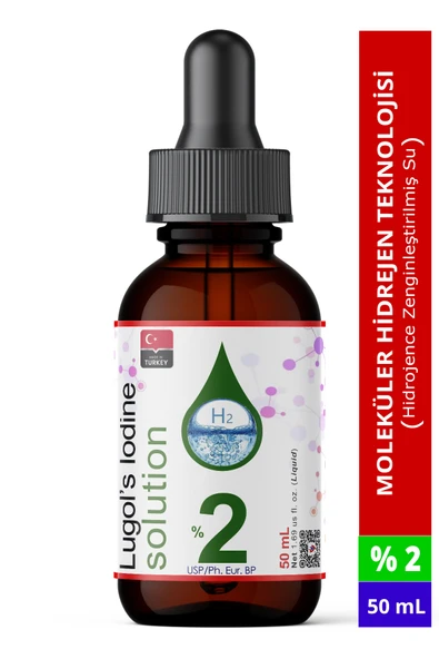 Lugol Çözeltisi %2 - 50 Ml - Cam Damlalıklı (Pharma Grade lügol,iyot Damla) ürün görseli 1