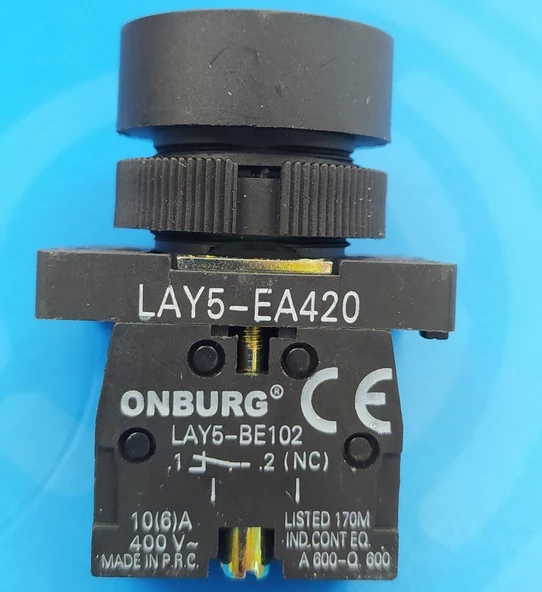 ONBURG Yaylı Stop Butonu (Lay5-EA420) - Resim 2