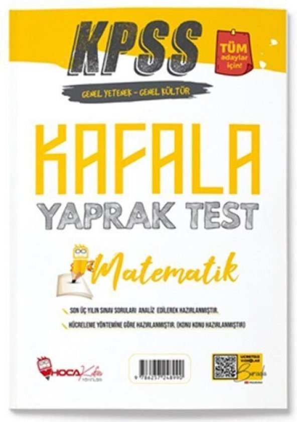 KPSS Matematik Öğreten Yaprak Test Hoca Kafası ürün görseli 1