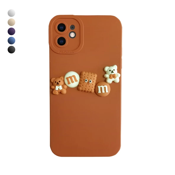 iPhone 11 Kılıf 3D M Bear Kamera Korumalı Silikon Kapak ürün görseli 1