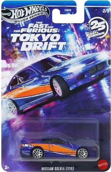 Hot Wheels 2025 Silver Fast & Furious Tokyo Drift Nissan Silvia S15 Hnr88 Jkx06 Çok Renkli ürün görseli 1