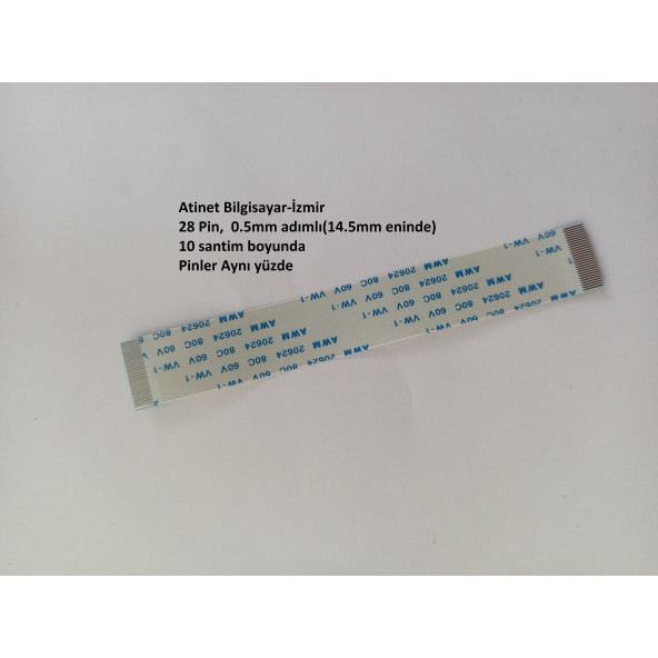 Awm 20624 80C 60V Vw-1 Flex Şerit Kablo 28 Pin 10Cm 28-0.5-10A ürün görseli 1