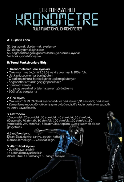 VOİT 8990 ÇOK FONKSİYONLU KRONOMETRE ürün görseli 1