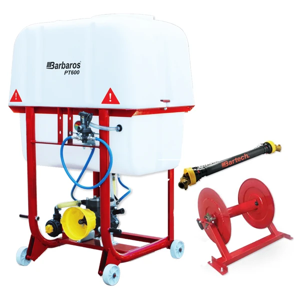 Bartech Pt600-d Şaftlı 3 Membran Pompalı Makaralı Pülverizatör 600 Litre ürün görseli 1