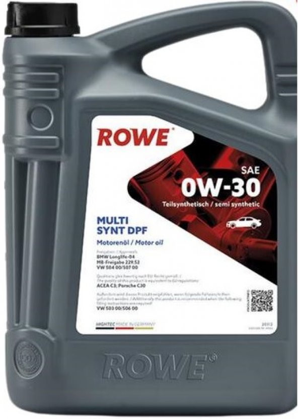Rowe Hıghtec Multı Synt Dpf Sae 0W-30 4l ürün görseli 1