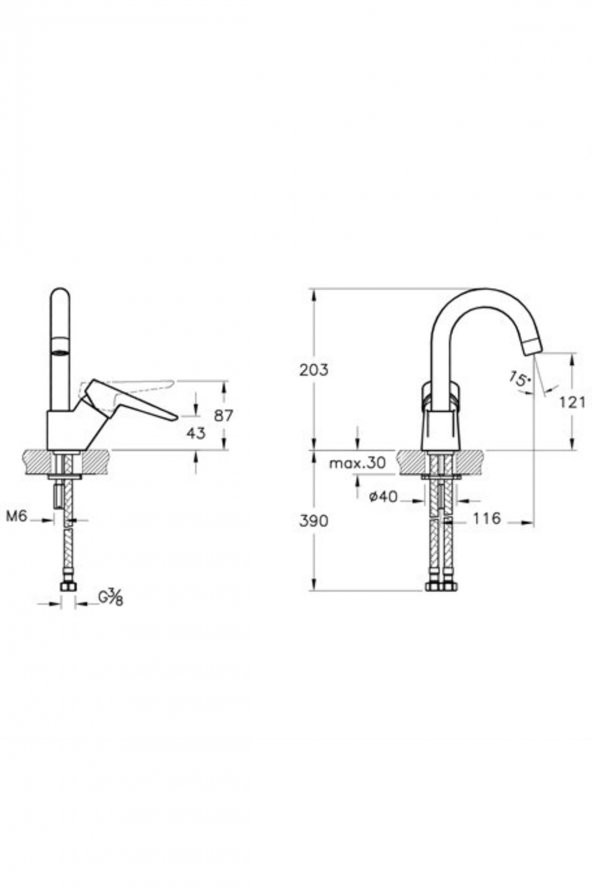 Artema Solid S Döner Borulu Lavabo Bataryası (A42442) - Resim 2