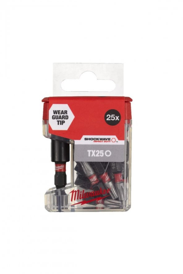 Milwaukee Shockwave Impact Duty Shw Tube Tictac+Mhb Tx25 25 Mm-26pc 4932479858 ürün görseli 1