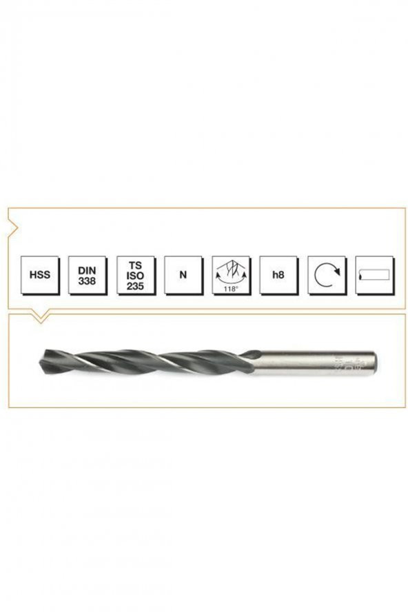 Makina Takım B00000000600 Hss Silindirik Saplı Kısa Matkap Ucu 6 Mm ürün görseli 1