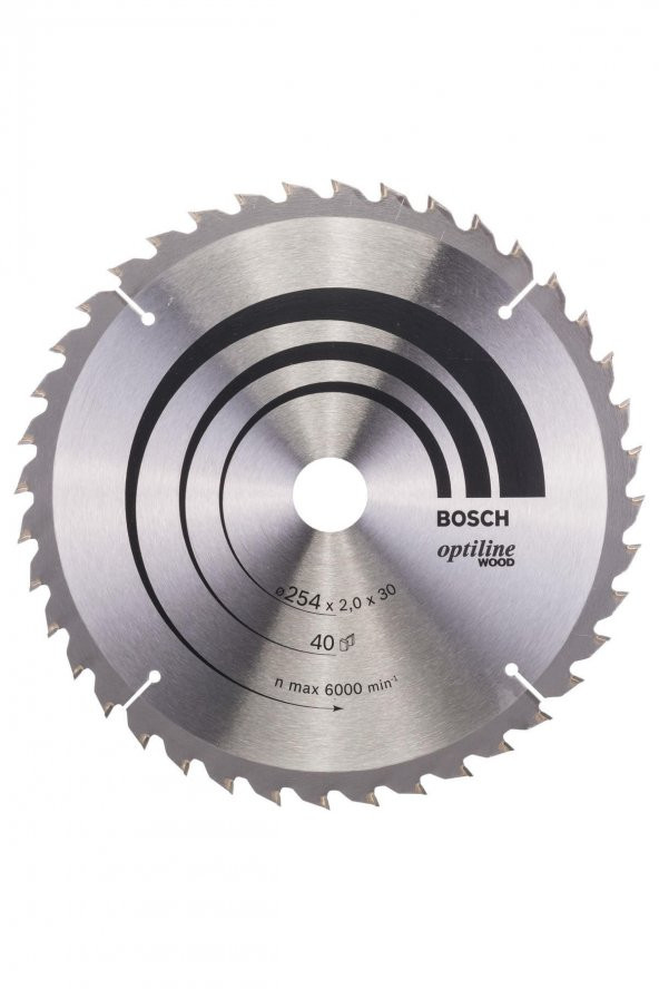 Bosch Optiline Wood 25430 Mm 40 Diş Daire Testere Bıçağı ürün görseli 1