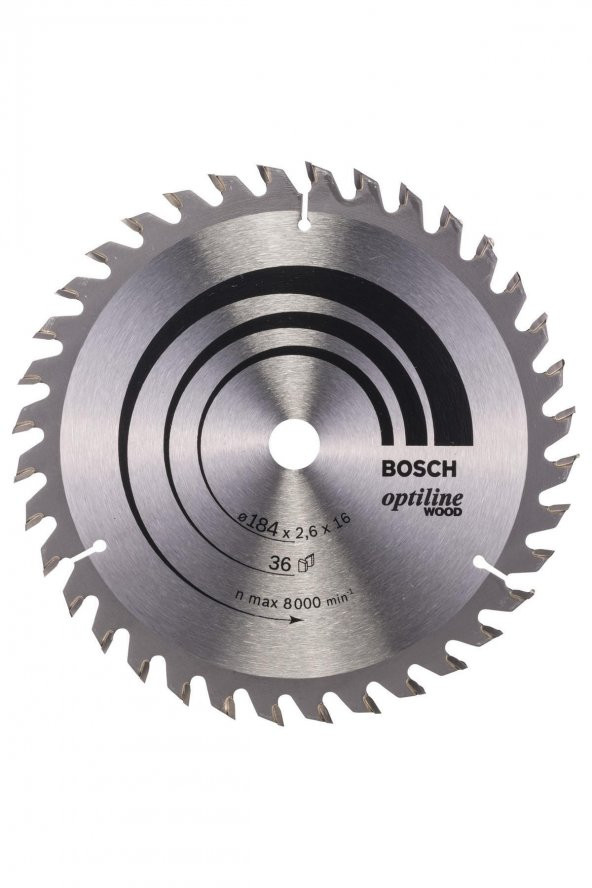 Bosch Optiline Wood 18416 Mm 36 Diş Daire Testere Bıçağı - 2608640818 ürün görseli 1