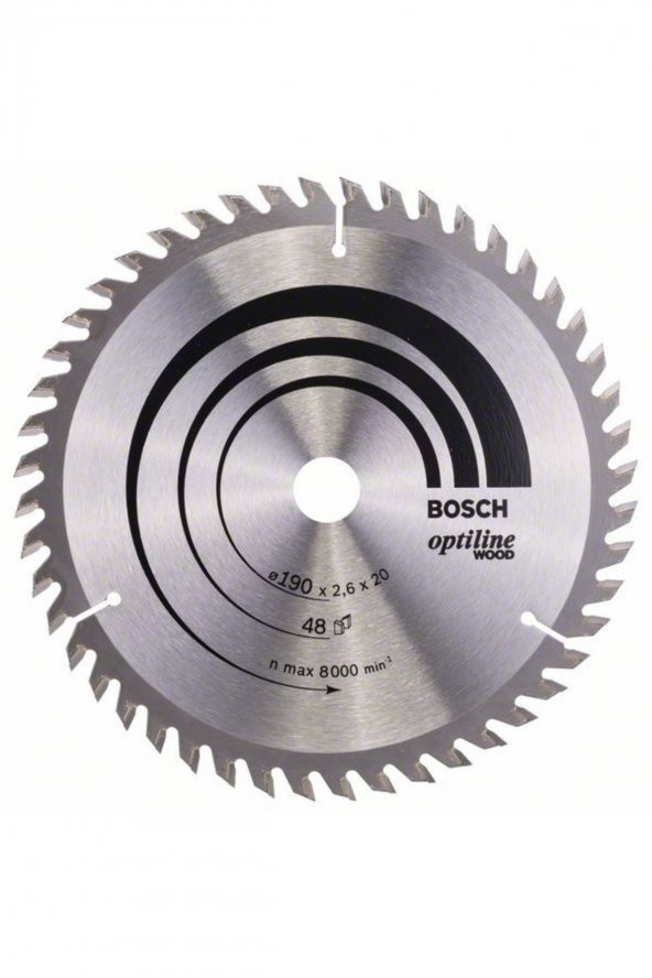 Bosch Optiline Wood 1902016 mm 48 Diş Daire Testere Bıçağı ürün görseli 1