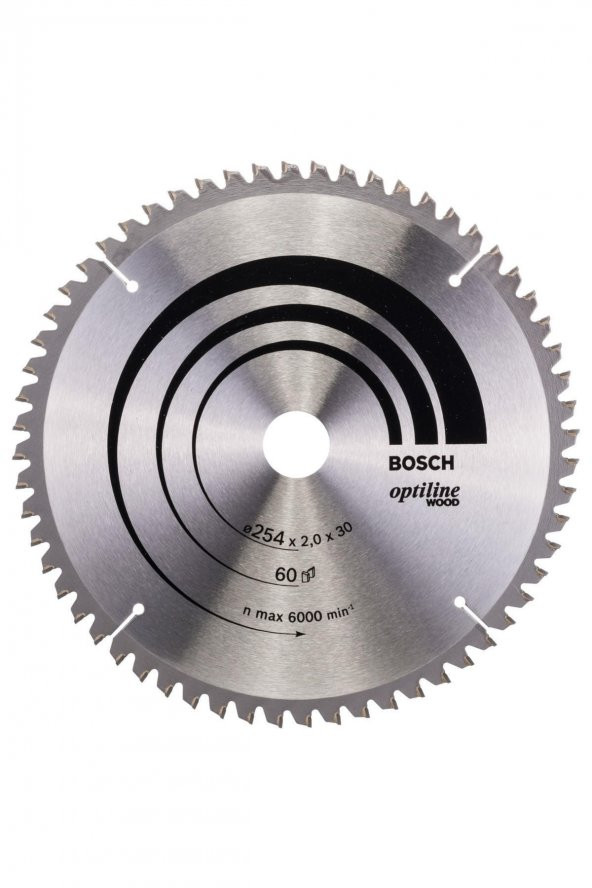 Bosch Optiline Wood 25430 Mm 60 Diş Daire Testere Bıçağı ürün görseli 1