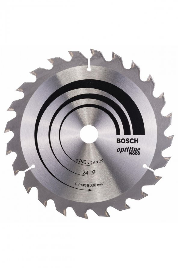 Bosch Optiline Wood 1902016 Mm 24 Diş Daire Testere Bıçağı ürün görseli 1