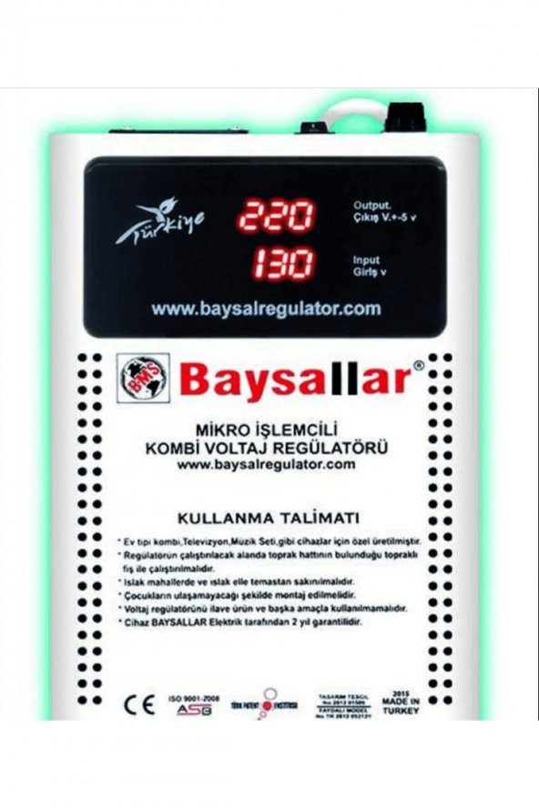 Baysallar Kombi Regülatörü Dijital 1000Va ürün görseli 1