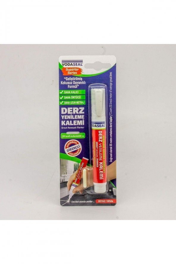 Vodaseal Kokusuz Suya Dayanıklı Hızlı Kuruyan Derz Kalemi ürün görseli 1