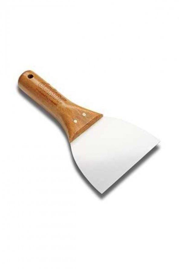 Dekor Macun Ispatulası Ahşap Saplı Paslanmaz Çelik 14 Cm ürün görseli 1