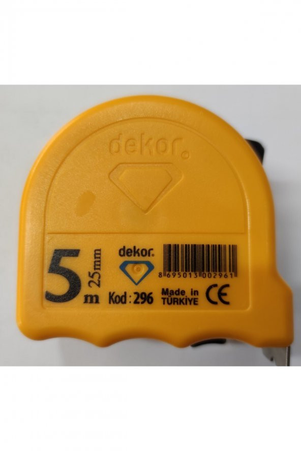 Dekor Şeffaf Şerit Metre 5 Mt. Sarı - Resim 2