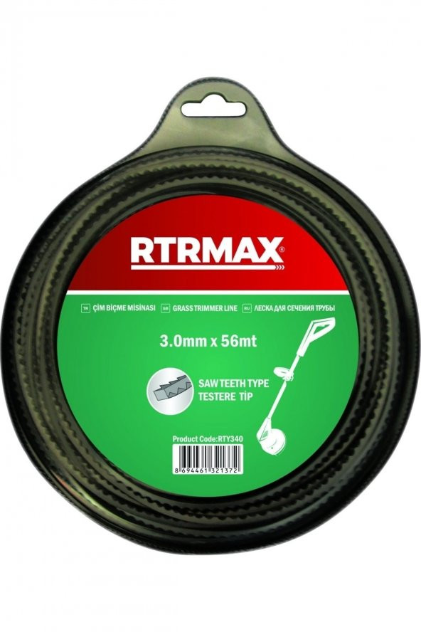 Rtrmax Rty343 Tırpan Misinası Siyah 3.3Mm46Mt ürün görseli 1