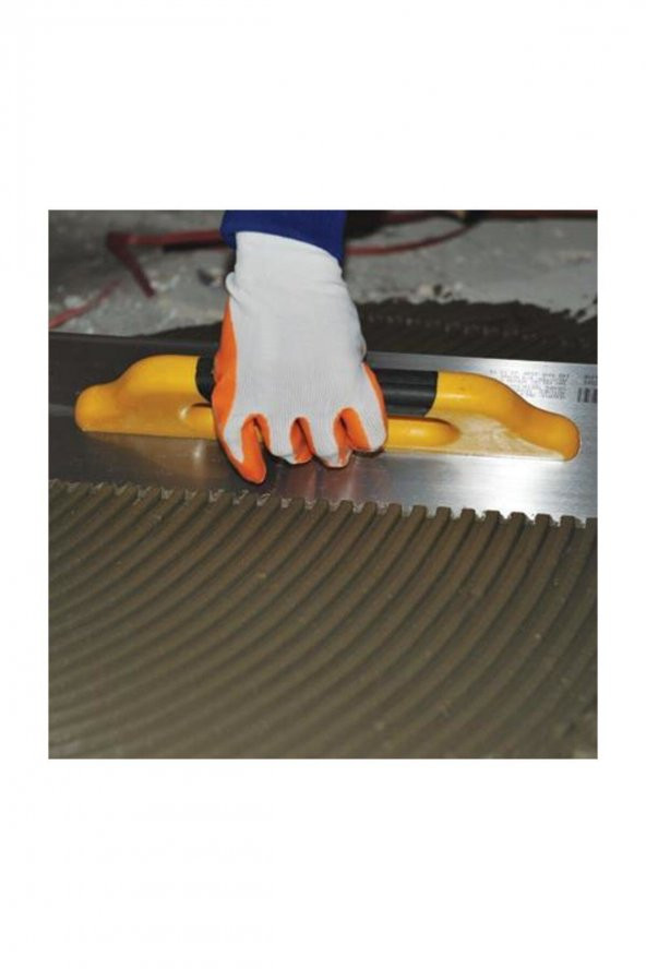 Dekor 234 Seramik Malası Plastik Saplı Yay Çeliği 50 Cm 8x8 Diş ürün görseli 1