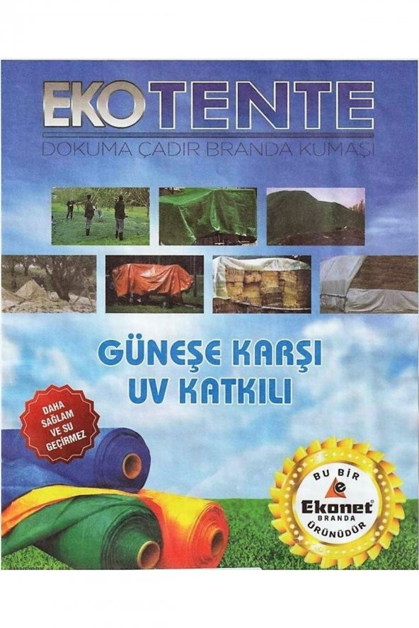EKOTENTE BRANDA Ekotente Çadır Bezi Branda Ebatlı 8x10 Mt - Resim 4