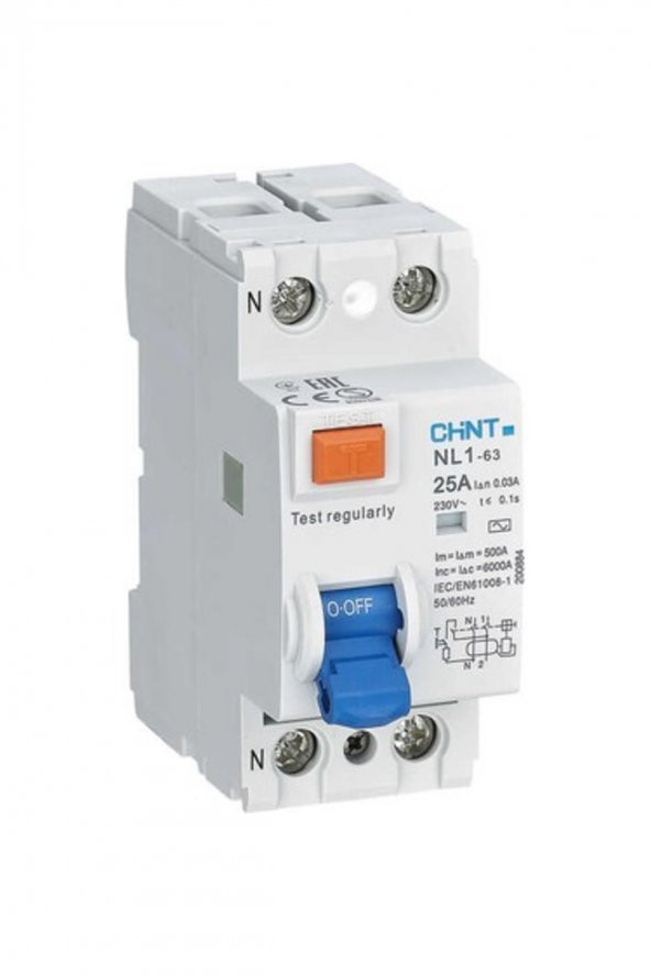 CHİNT ELECTRİC Chint Nl1 Serisi Ac Tipi 2x40a Kaçak Akım Rölesi 6ka 300ma 200219 ürün görseli 1