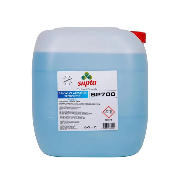 Supta Mavi Su Banyo Armatür Kireç Çözücü 20 Litre ürün görseli 1