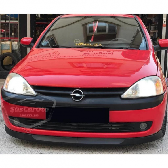 Opel Corsa C 2000-2006 Uyumlu Üniversal Astra H lip Esnek Ön Lip 2 Parça Tampon Altı Dil Karlık Ön Ek ürün görseli 1