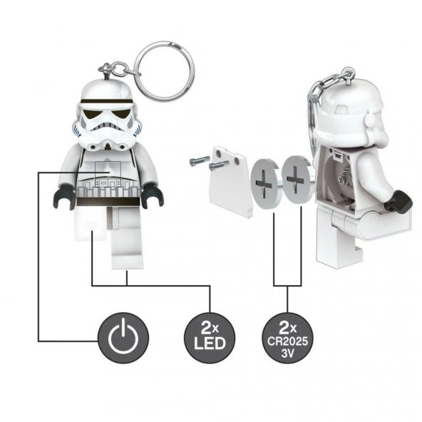 LEGO Star Wars 5007291 LED Key Chain Stormtrooper - Resim 3