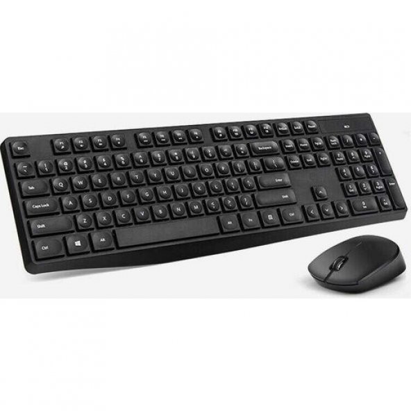 HP CS10 USB Kablosuz Klavye + Mouse Set Siyah ürün görseli 1
