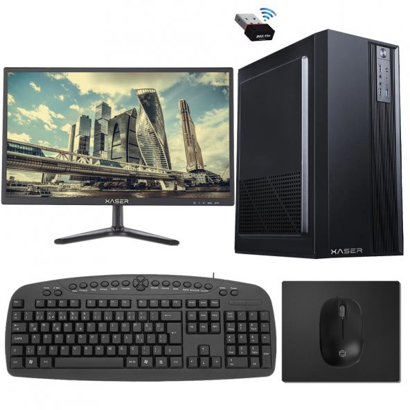 Xaser Xsr135 i5 2400 8GB Ram 256GB SSD 21.5 Monitör Ofis Hazır Sistem ürün görseli 1
