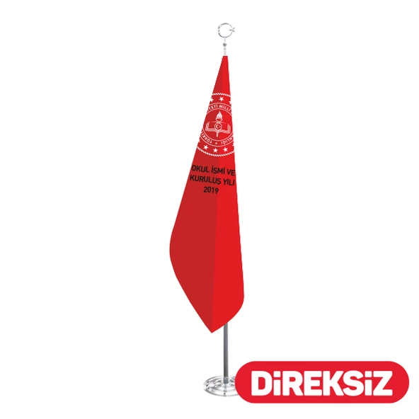 Okul Telalı Makam Bayrağı - Simsiz ürün görseli 1