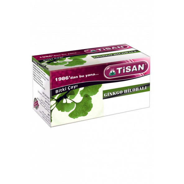 Tisan Ginkgo Bilobalı Bitki Süzen Poşet Çay 20'li ürün görseli 1