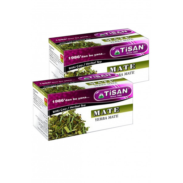 2 Kutu Tisan Mate Bitki Çayı Süzen Poşet 2 x 20'li ürün görseli 1