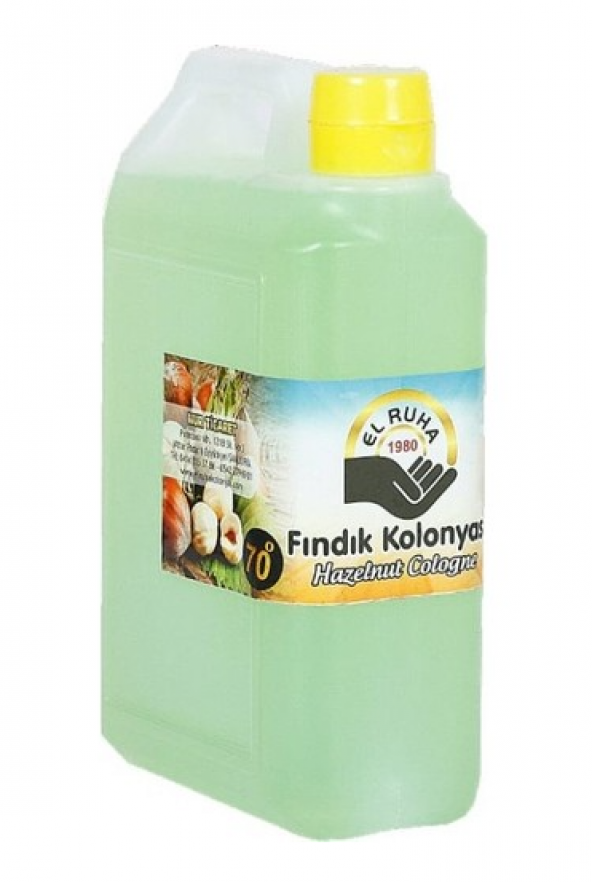 El Ruha Fındık Kolonyası 70° Çanta (Bidon) 900ML ürün görseli 1