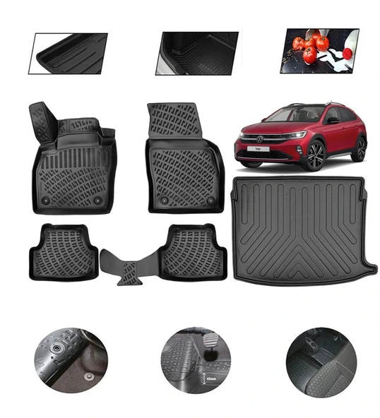 Volkswagen Taigo Üst 2020 Model 4D Bagaj Paspas Set ürün görseli 1
