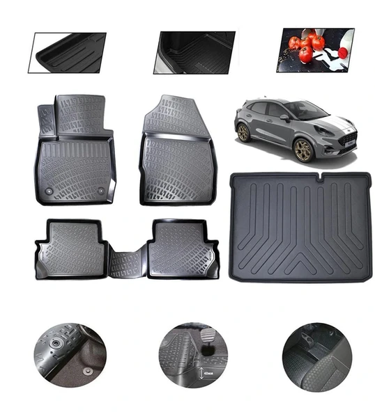 Ford Puma 2019 Model 4D Bagaj Paspas Set ürün görseli 1