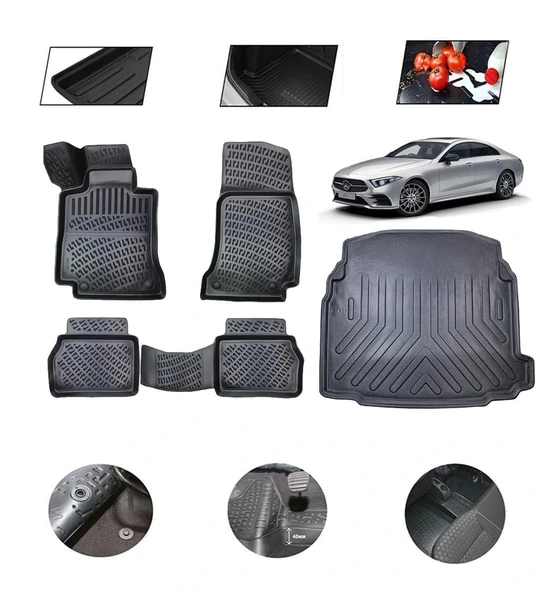Mercedes CLS C257 2020 Model 4D Bagaj Paspas Set ürün görseli 1