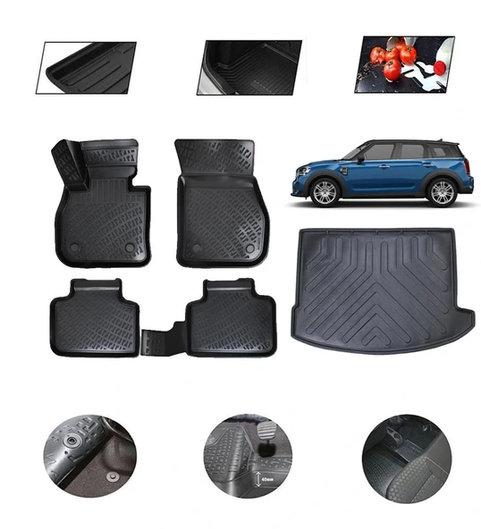 Mini Countryman 2023 Model 4D Bagaj Paspas Set ürün görseli 1
