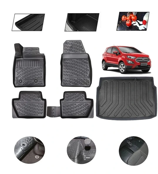 Ford Ecosport Üst 2019 Model 4D Bagaj Paspas Set ürün görseli 1
