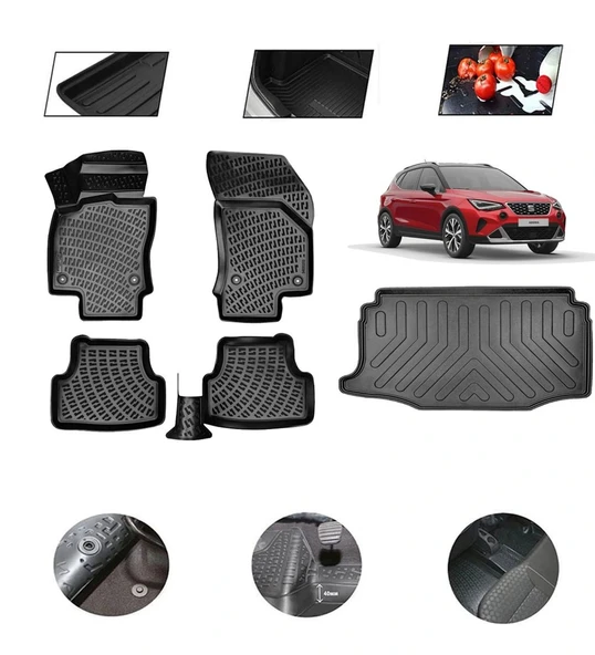 Seat Arona 2018 Model 4D Bagaj Paspas Set ürün görseli 1
