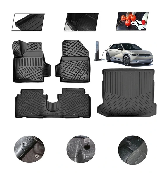 Hyundai İoniq 5 2026 Model 4D Bagaj Paspas Set ürün görseli 1