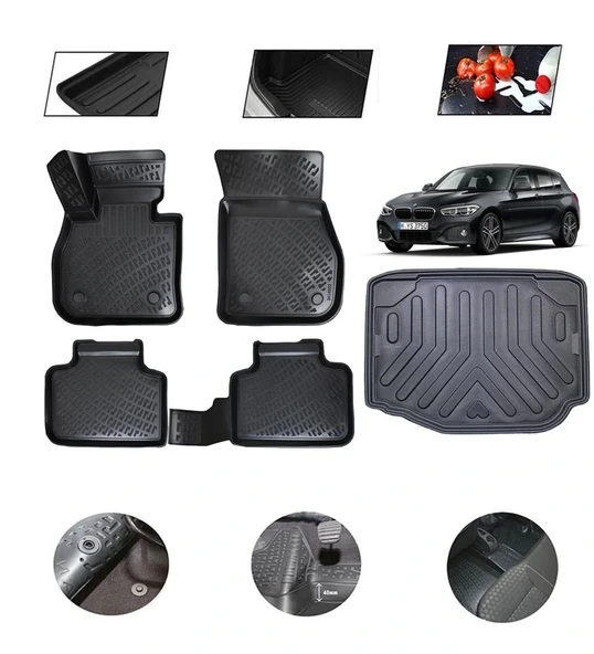 Bmw 1 Seri F40 2023 Model 4D Bagaj Paspas Set ürün görseli 1