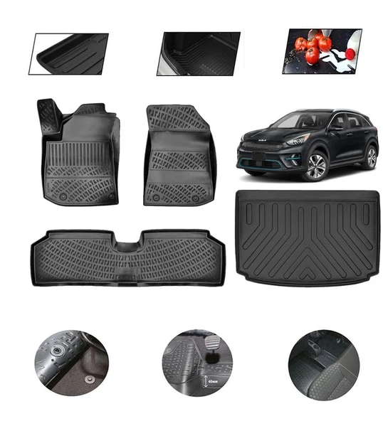 Kia Niro (Elektrikli) 2026 Model 4D Bagaj Paspas Set ürün görseli 1