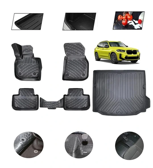 Bmw İX3 2026 Model 4D Bagaj Paspas Set ürün görseli 1