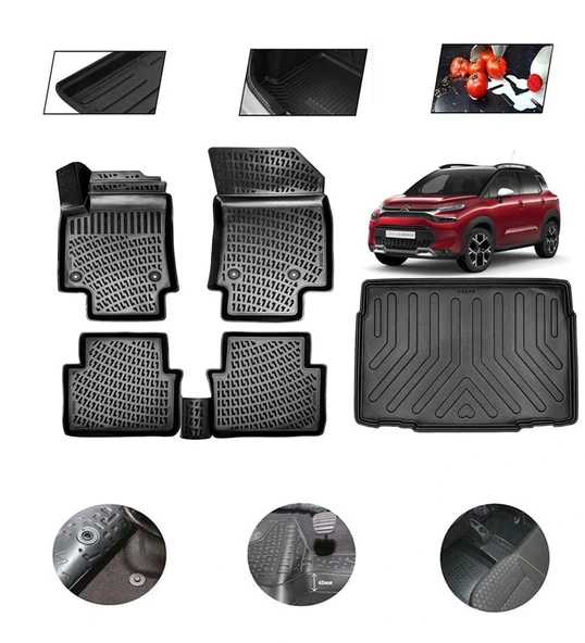 Citroen C3 Aircross Kısım 2016 Model 4D Bagaj Paspas Set ürün görseli 1